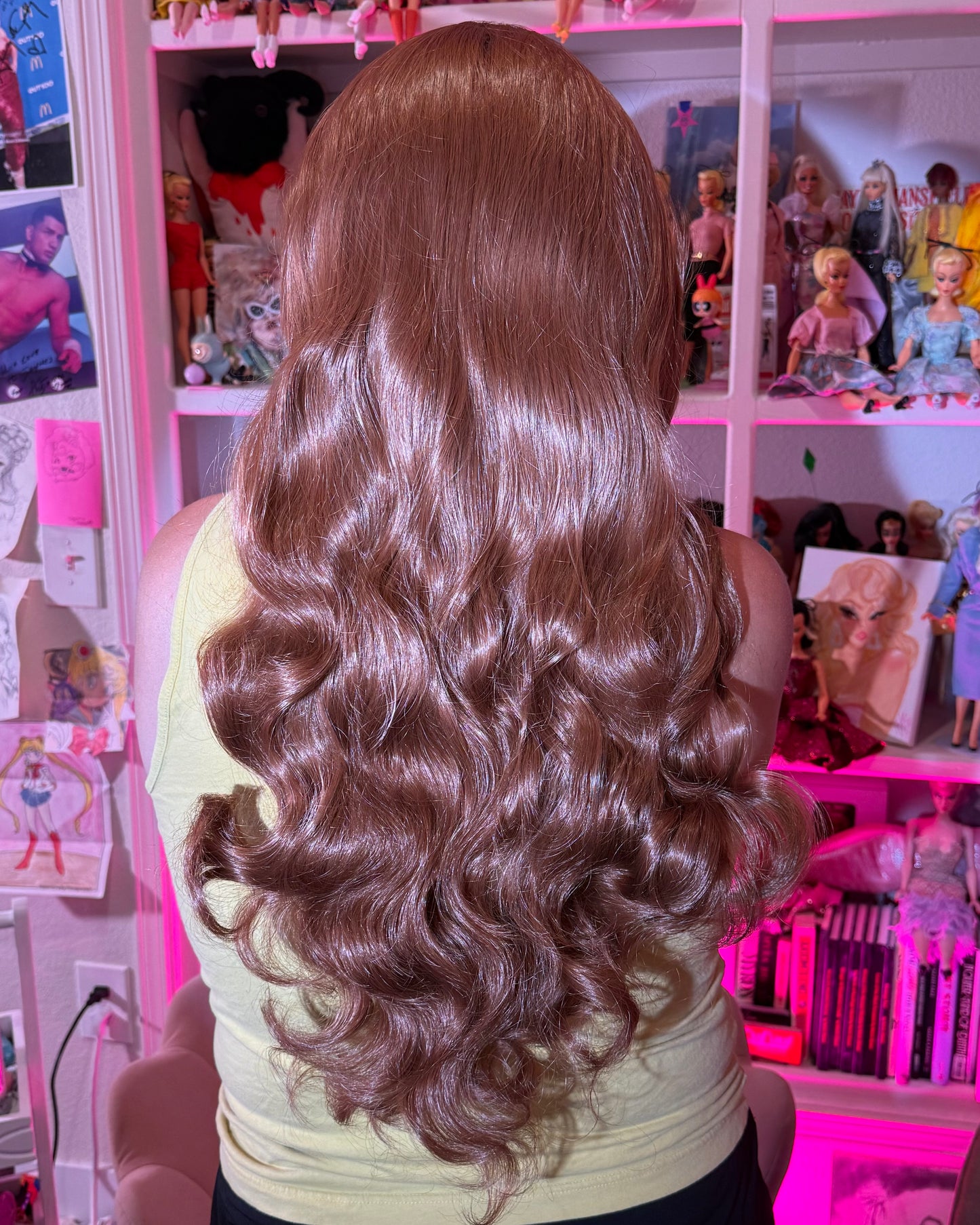 MEDIEVAL WAVES BROWN WIG