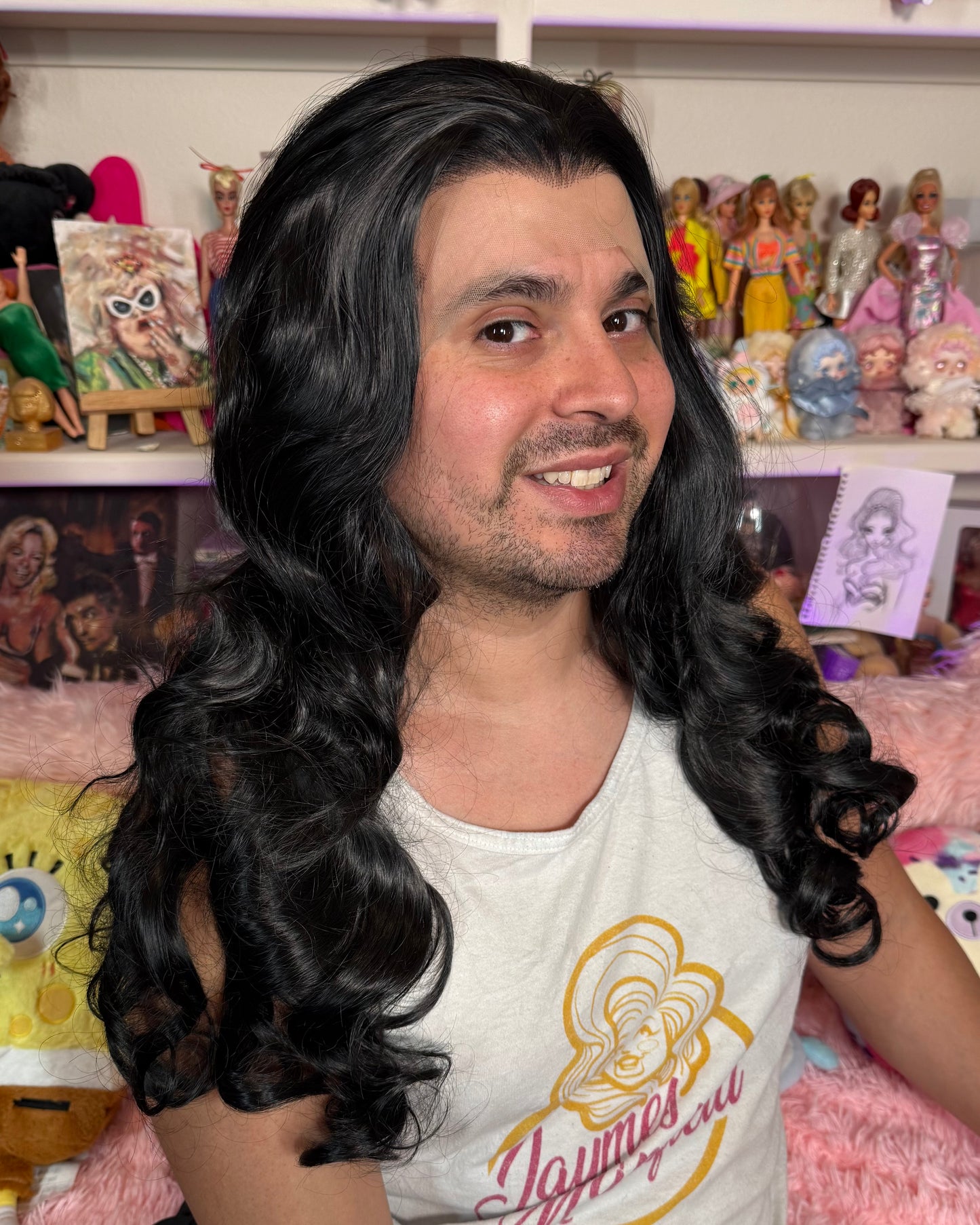 MEDIEVAL WAVES MIDNIGHT BLACK WIG