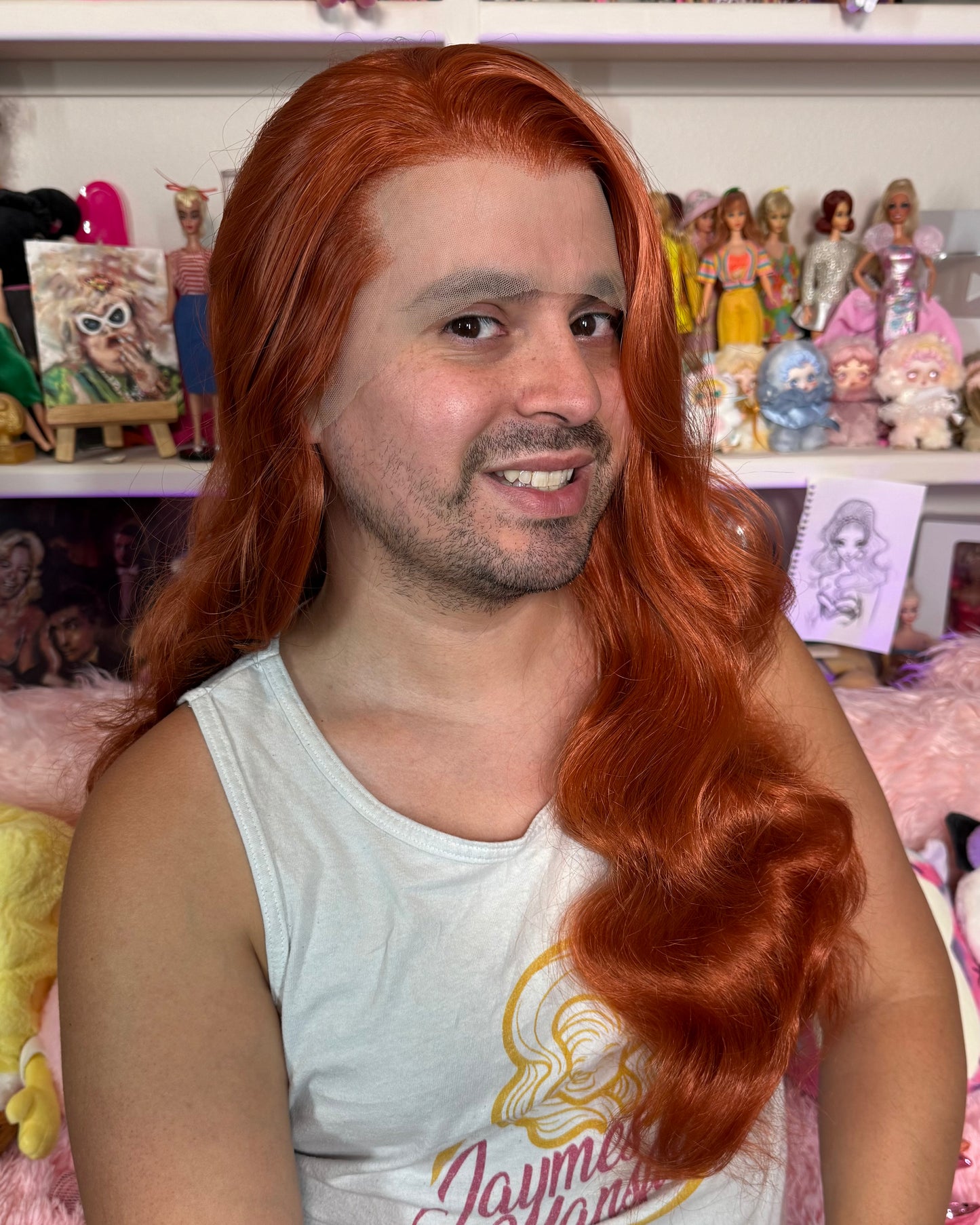 MEDIEVAL WAVES AUBURN WIG