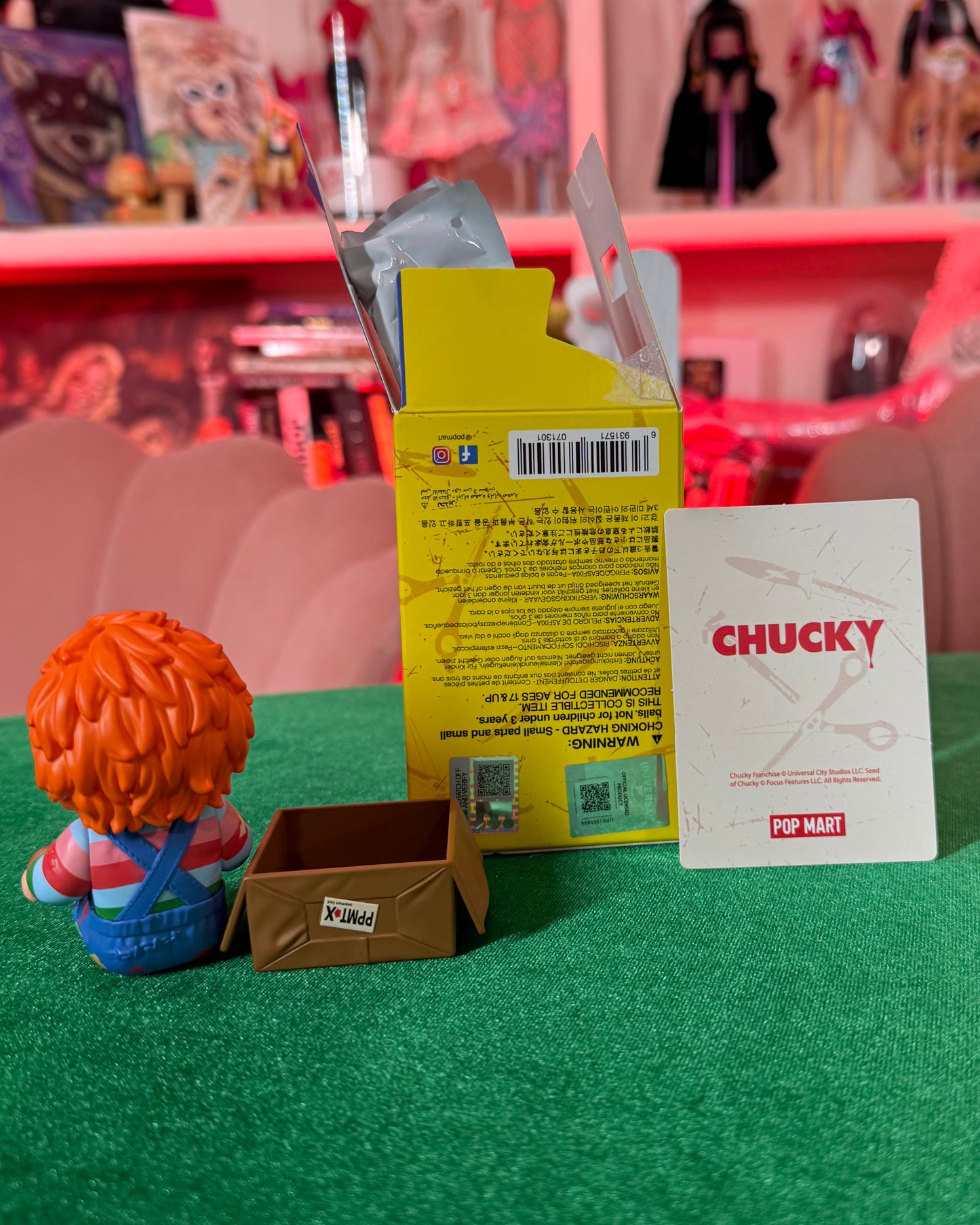CONFIRMED POPMART CHUCKY FRANCHISE SERIES DELIVERY BOX CHUCKY(Unboxed)