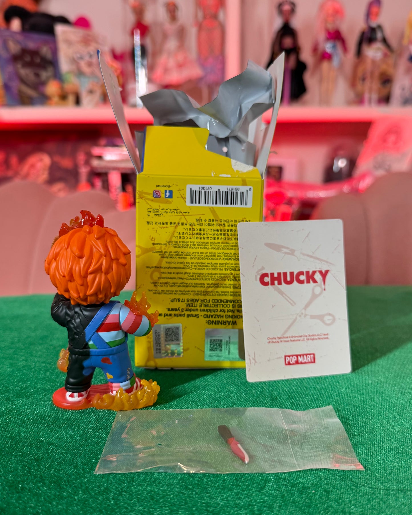 CONFIRMED POPMART CHUCKY FRANCHISE SERIES FLAME CHUCKY(Unboxed)