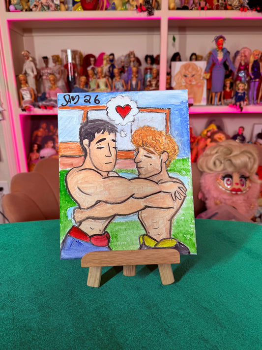 HEATED AT THE COTTAGE PAINTING