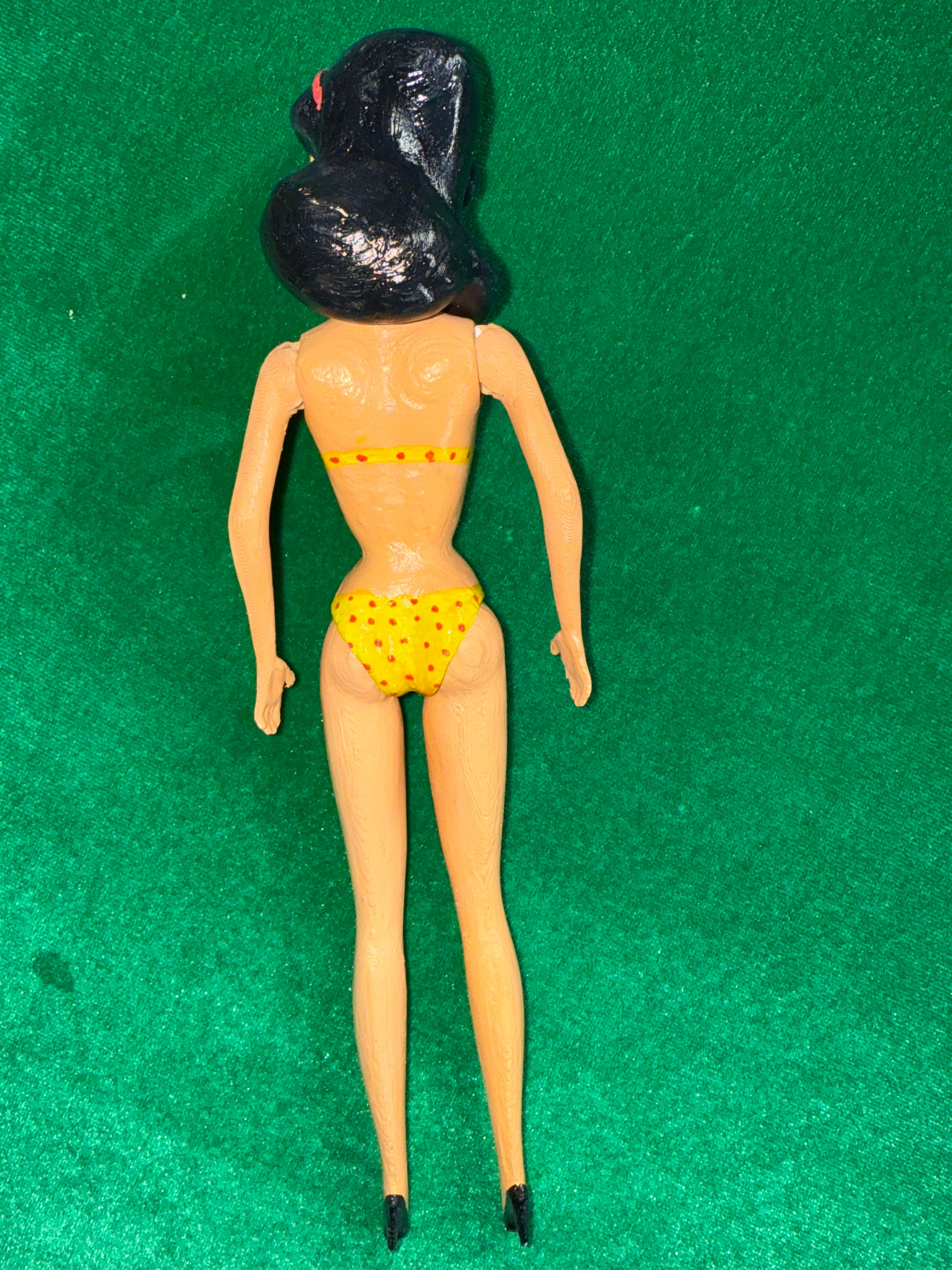 BATHING BEAUTY DOLL (RAVEN & YELLOW)