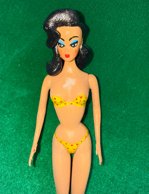 BATHING BEAUTY DOLL (RAVEN & YELLOW)