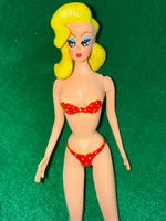 BATHING BEAUTY DOLL (BLONDE & RED)