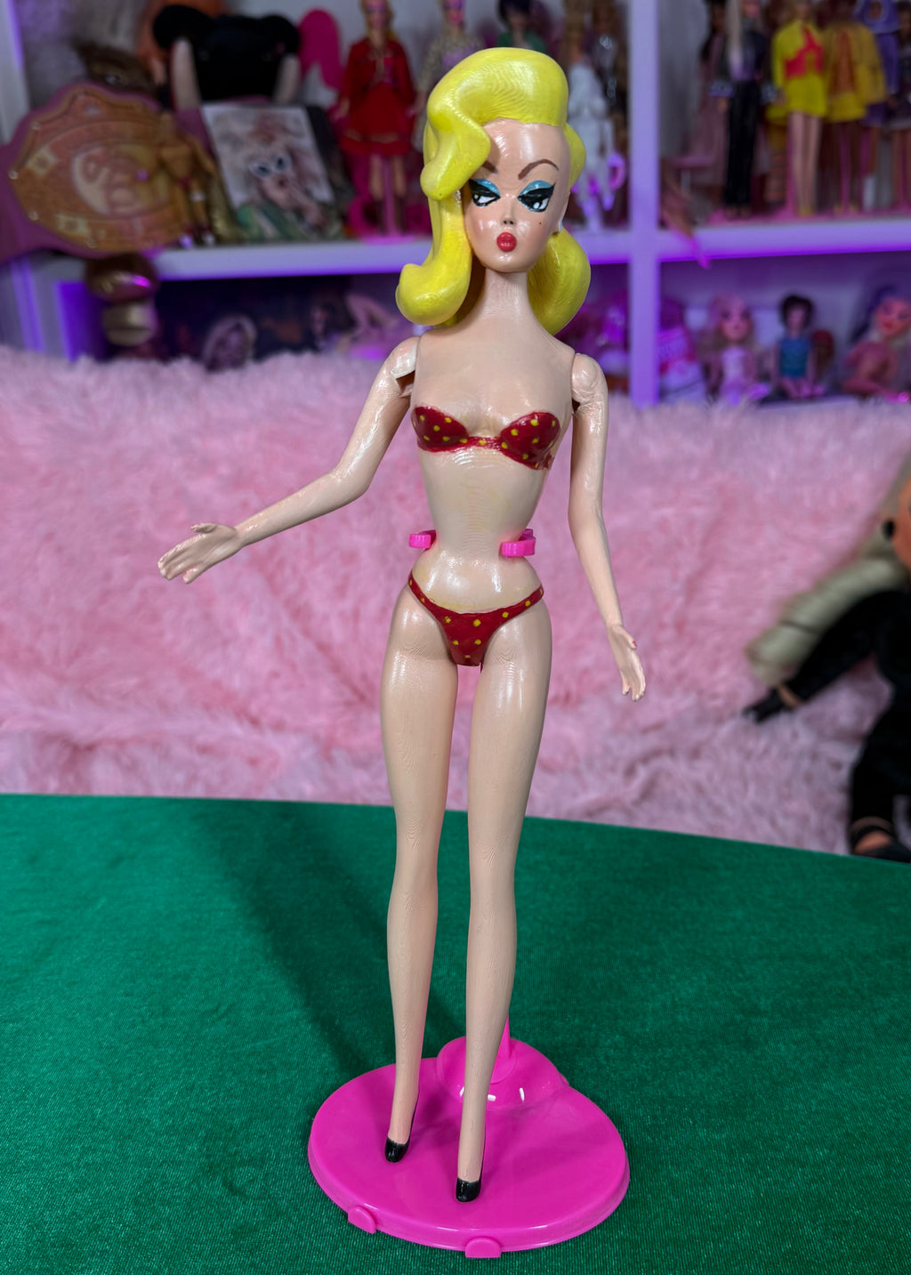 BATHING BEAUTY DOLL (12 INCH BLONDE & RED)