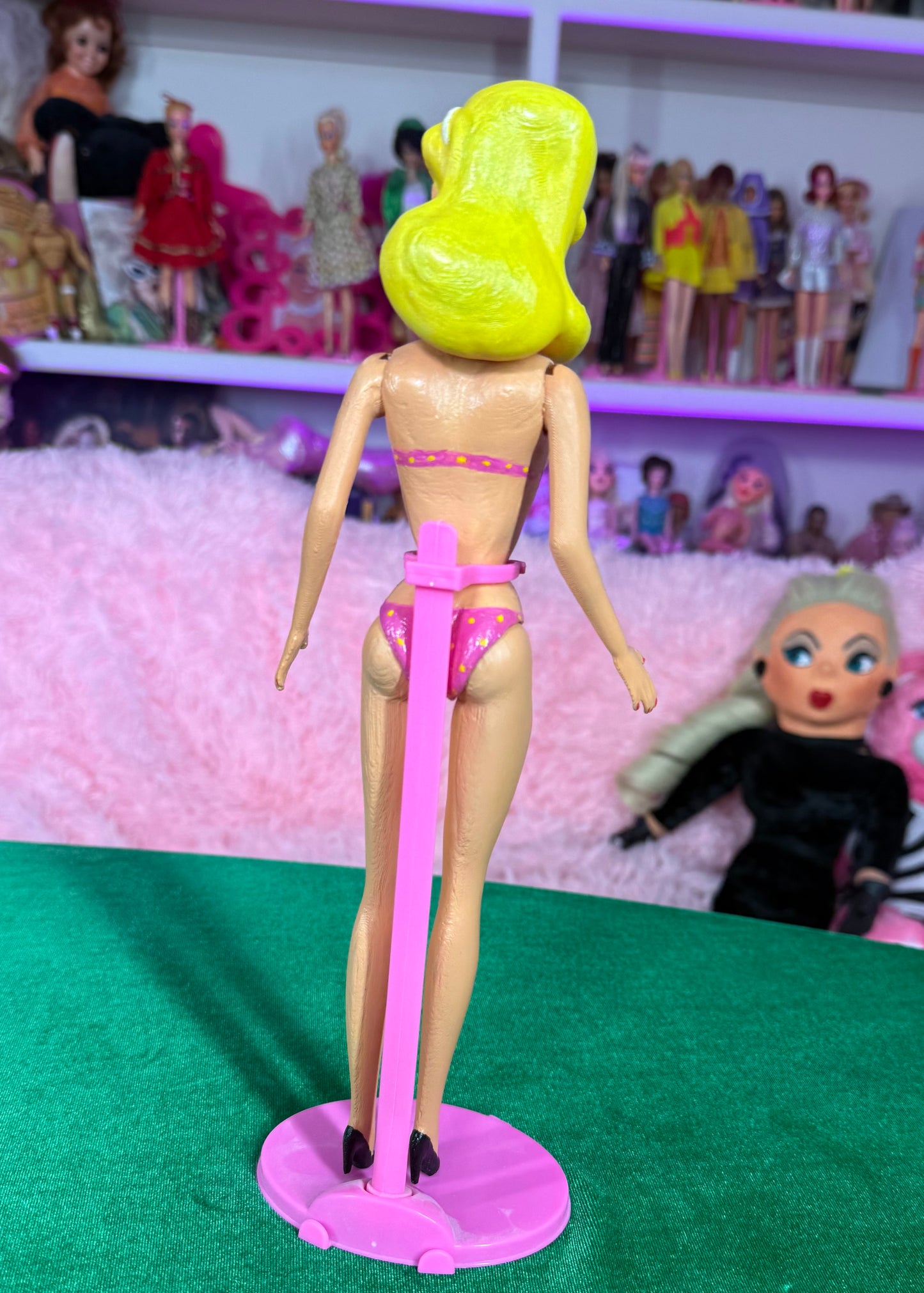 BATHING BEAUTY DOLL (12 INCH BLONDE & PINK)