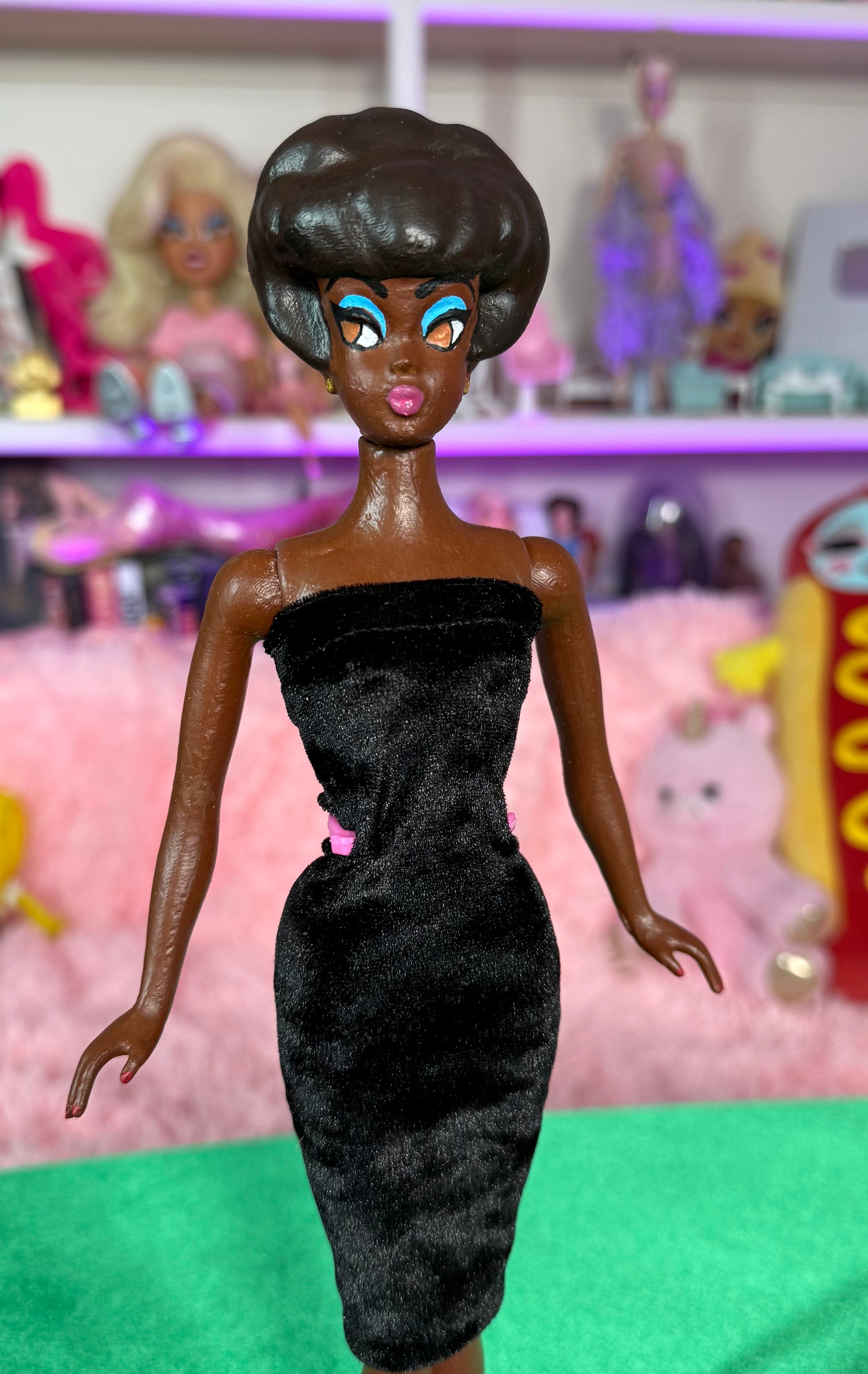 VAVA VOOM DOLL (BRUNETTE BUBBLE) LITTLE BLACK DRESS COLLECTION – Jaymes Mansfield Beauty