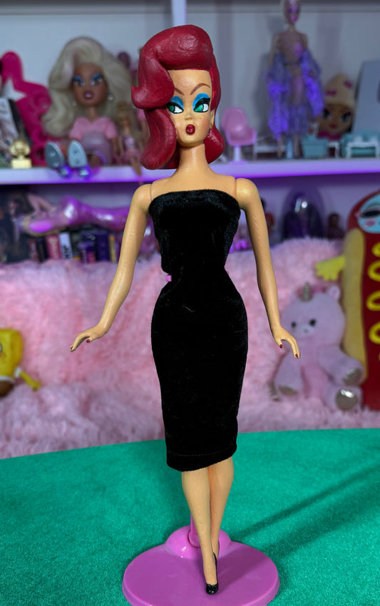 VAVA VOOM DOLL (RED PAGEBOY) LITTLE BLACK DRESS COLLECTION