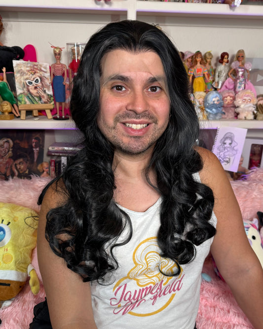 MEDIEVAL WAVES MIDNIGHT BLACK WIG