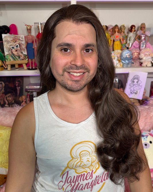 MEDIEVAL WAVES DEEP BROWN WIG
