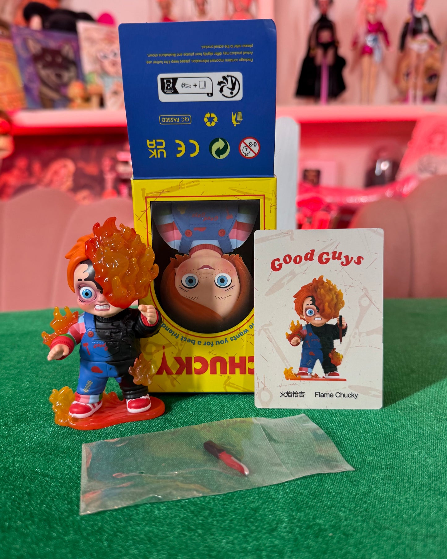 CONFIRMED POPMART CHUCKY FRANCHISE SERIES FLAME CHUCKY(Unboxed)