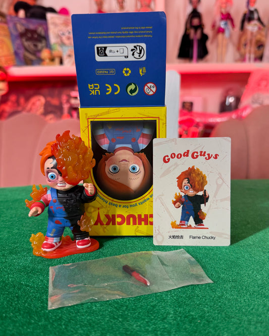 CONFIRMED POPMART CHUCKY FRANCHISE SERIES FLAME CHUCKY(Unboxed)