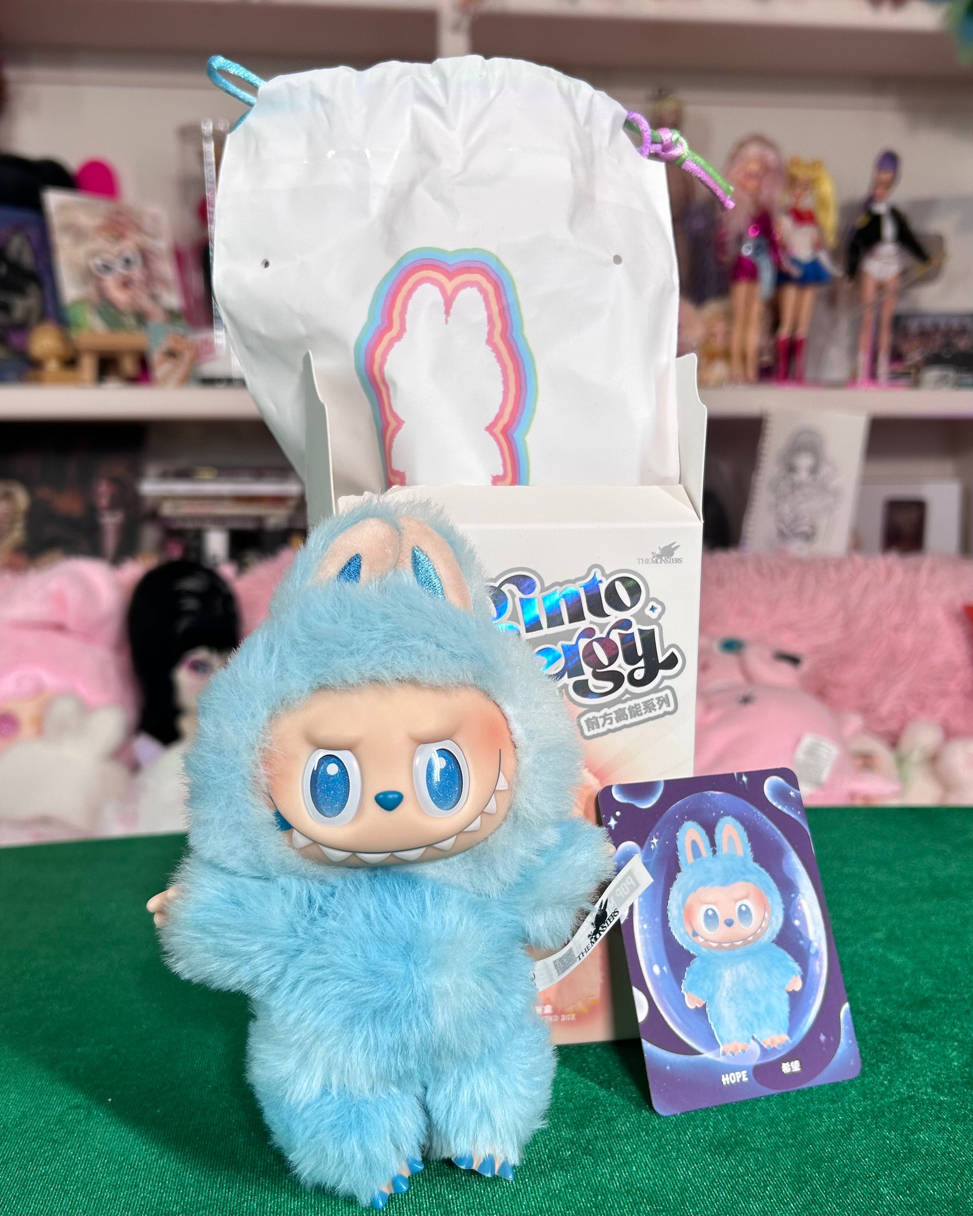 【未開封】THEMONSTERS Biginto hope LABUBU ラブブ Hope - Labubu Big into Energy Plush Pendant by POP MART - Mindzai