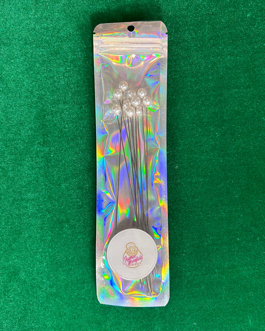 6 INCH PEARLHEAD PINS (10 PINS)